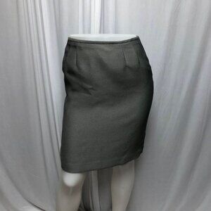 Kasper Skirt Womens Size 4 Petite Black White Back Zipper Lined Pencil Office